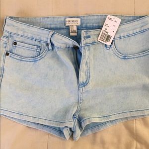 Forever 21 light wash Jean shorts